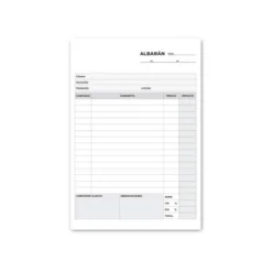 Talonario liderpapel albaran cuarto original t115