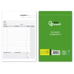 Talonario liderpapel albaran cuarto original t115