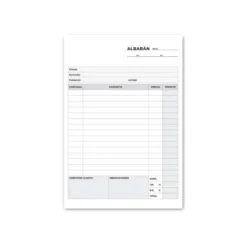 Talonario liderpapel albaran cuarto original t115