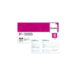 Talonario liderpapel comunidad tres del folio 106 -con iva