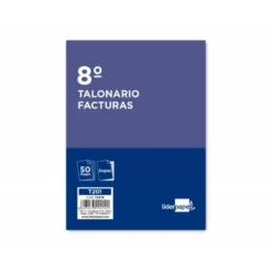 Talonario liderpapel facturas 8º original y copia t201 sin I.V.A.