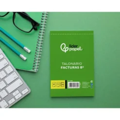 Talonario liderpapel facturas 8º original t100 con i.V.A.