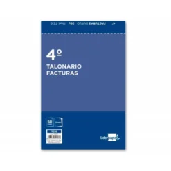 Talonario liderpapel facturas cuarto original y copia t216 con i.V.A..