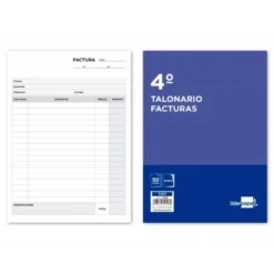 Talonario liderpapel facturas cuarto original y copia t217 sin i.V.A.