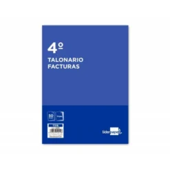 Talonario liderpapel facturas cuarto original y 2 copias t316 con I.V.A.