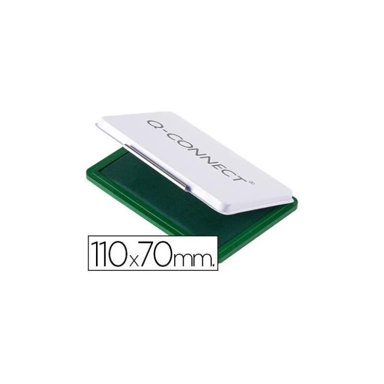 Tampon Q-Connect Nº 2 Color Verde 110x70mm