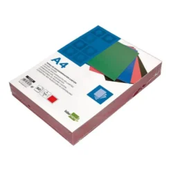 Tapa de Encuadernacion Carton Liderpapel DIN A4 Rojo 1mm pack 50 uds