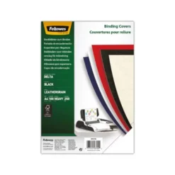 Tapa de Encuadernacion Carton Brillo Fellowes DIN A4 Color Blanco 250 micras pack 100 uds
