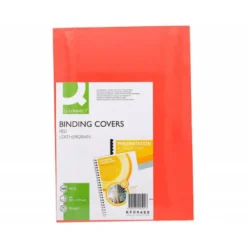 Tapa de Encuadernacion Carton Q connect Din A4 Rojo 250gr pack 100 uds