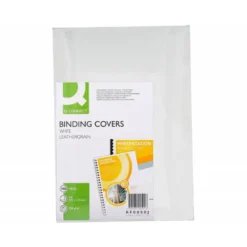 Tapa de Encuadernacion Carton Q connect Din A4 Blanco 250gr pack 100 uds