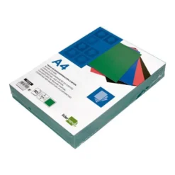 Tapa de Encuadernacion Carton Liderpapel DIN A4 Verde 1mm pack 50 uds