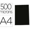 TAPA DE ENCUADERNACION GBG POLIPROPILENO POLYCOVER OPACA 500 MC DIN A4 COLOR NEGRO PACK DE 100 UNIDADES
