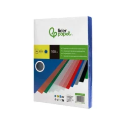 Tapa de Encuadernacion Polipropileno Liderpapel DIN A4 Color Azul 0,5 mm pack 100 uds