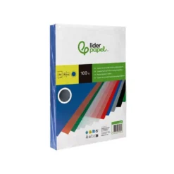 Tapa de Encuadernacion Polipropileno Liderpapel DIN A4 Color Azul 0,5 mm pack 100 uds