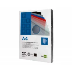 Tapa de Encuadernacion Polipropileno Liderpapel DIN A4 Negra 0.8mm pack 50 uds