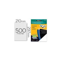 Tapa de Encuadernacion Polipropileno Fellowes DIN A4 Color Negro 500 micras pack 100 uds