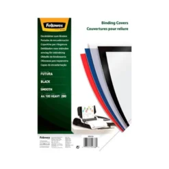 Tapa de Encuadernacion Polipropileno Fellowes DIN A4 Color Negro 280 micras pack 100 uds