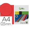 Tapa de Encuadernacion Polipropileno Liderpapel Din A4 rojo Opaco 0,5 mm pack 100 uds