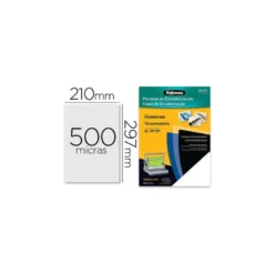 Tapa de Encuadernacion Polipropeno Fellowes DIN A4 Color Escarchado 500 micras pack 100 uds