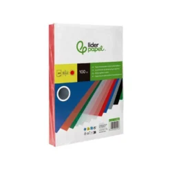 Tapa de Encuadernacion Polipropileno Liderpapel DIN A4 Color Rojo 0,5 mm pack 100 uds