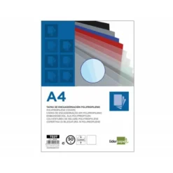 Tapa de Encuadernacion Polipropileno Liderpapel DIN A4 Ahumada 0.5mm pack 100 uds