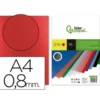 Tapa de Encuadernacion Polipropileno Liderpapel DIN A4 Roja 0.8mm pack 50 uds