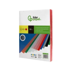 Tapa de Encuadernacion Polipropileno Liderpapel DIN A4 Roja 0.8mm pack 50 uds