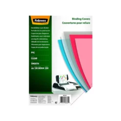 Tapa de Encuadernacion PVC Fellowes DIN A3 Color Transparente Cristal 200 micras pack 100 uds