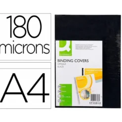 Tapa de Encuadernacion PVC Q connect Din A4 Opaca 180MC pack 100 uds