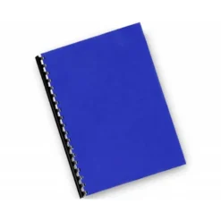 TAPA DE ENCUADERNACION Q-CONNECT PVC DIN A4 OPACA AZUL 180 MICRAS CAJA 100 UNIDADES
