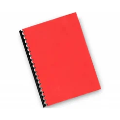 TAPA DE ENCUADERNACION Q-CONNECT PVC DIN A4 OPACA ROJO 180 MICRAS CAJA 100 UNIDADES