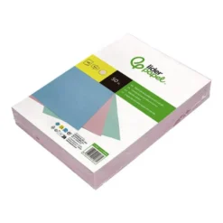 TAPA ENCUADERNACION LIDERPAPEL CARTON DIN A4 1 MM ROSA PAQUETE DE 50 UNIDADES