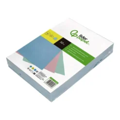 TAPA ENCUADERNACION LIDERPAPEL CARTON DIN A4 1 MM CELESTE PAQUETE DE 50 UNIDADES