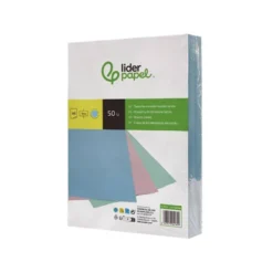 TAPA ENCUADERNACION LIDERPAPEL CARTON DIN A4 1 MM CELESTE PAQUETE DE 50 UNIDADES