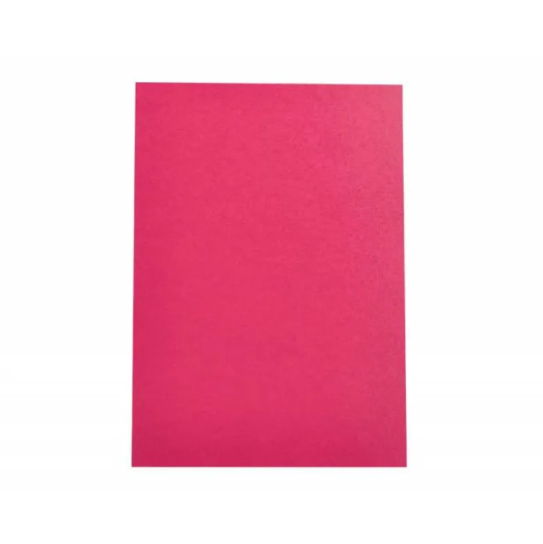 TAPA ENCUADERNACION LIDERPAPEL CARTON A4 0,9MM ROSA FLUOR PAQUETE DE 50 UNIDADES