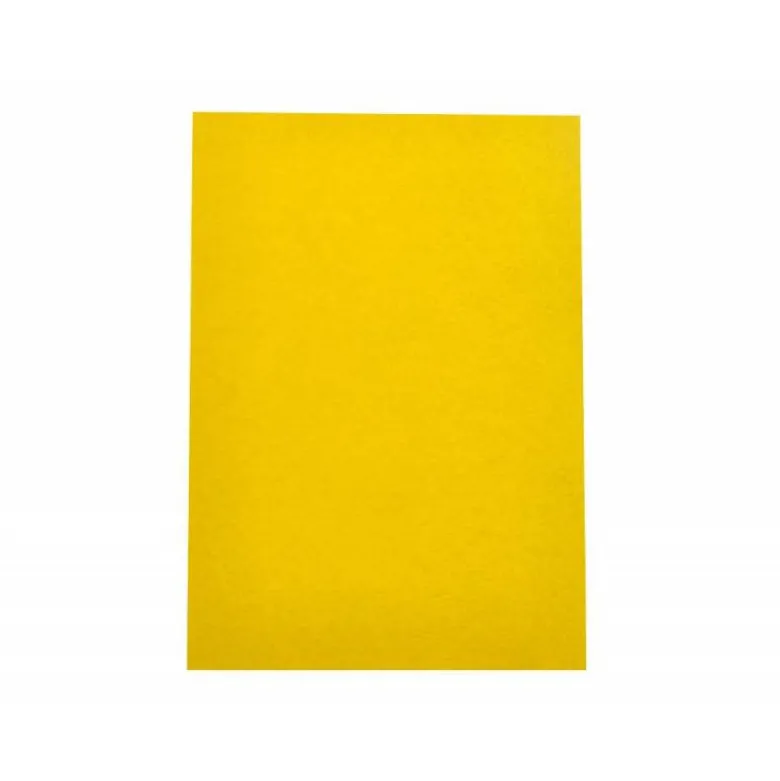 TAPA ENCUADERNACION LIDERPAPEL CARTON A4 0,9MM AMARILLO FLUOR PAQUETE DE 50 UNIDADES