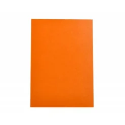 TAPA ENCUADERNACION LIDERPAPEL CARTON DIN A4 0,9MM NARANJA FLUOR PAQUETE DE 50 UNIDADES