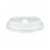 TAPA PARA VASO BUNZL 190 ML POLIESTIRENO CON ORIFICIO PAQUETE DE 100 UNIDADES