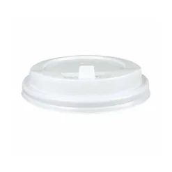 TAPA PARA VASO BUNZL 190 ML POLIESTIRENO CON ORIFICIO PAQUETE DE 100 UNIDADES
