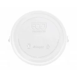 TAPA DE PLASTICO BIODEGRADABLE PARA VASO DE 195/220 CC PAQUETE DE 100 UNIDADES