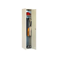 TAQUILLA METALICA SIMONLOCKER 1 PUERTA CON CERRADURA RESPIRADERO Y ETIQUETERO GRIS/GRIS 1800X500X300 MM