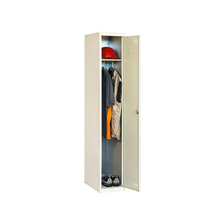 TAQUILLA METALICA SIMONLOCKER 1 PUERTA CON CERRADURA RESPIRADERO Y ETIQUETERO GRIS/GRIS 1800X500X300 MM