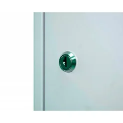 TAQUILLA METALICA SIMONLOCKER 2 PUERTAS CON CERRADURA RESPIRADERO Y ETIQUETERO GRIS/GRIS 1800X500X300 MM