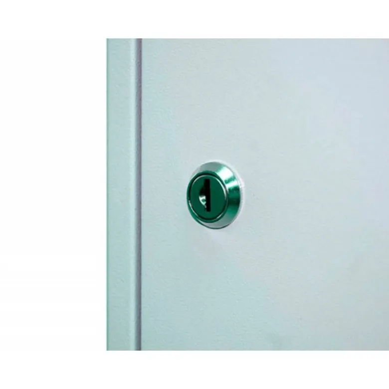 TAQUILLA METALICA SIMONLOCKER 2 PUERTAS CON CERRADURA RESPIRADERO Y ETIQUETERO GRIS/GRIS 1800X500X300 MM