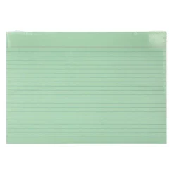 TARJETA LIDERPAPEL PARA ESTUDIAR RAYADA CARTULINA DE COLORES 170 GR/M2 100X150MM PAQUETE DE 200 UNIDADES