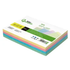 TARJETA LIDERPAPEL PARA ESTUDIAR RAYADA CARTULINA DE COLORES 170 GR/M2 125X200MM PAQUETE DE 200 UNIDADES