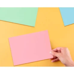 TARJETA LIDERPAPEL PARA ESTUDIAR LISA CARTULINA DE COLORES 170 GR/M2 160X220MM PAQUETE DE 200 UNIDADES