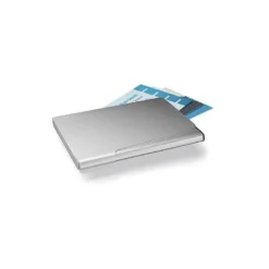 Tarjetero Durable aluminio color plata 20 tarjetas