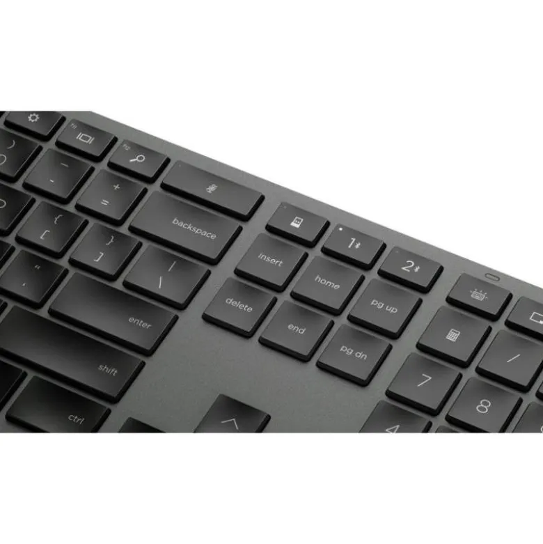 TECLADO HP 975 DUAL INALAMBRICO BLUETOOTH 5.0 RETROILUMINACION USB-C COLOR GRIS