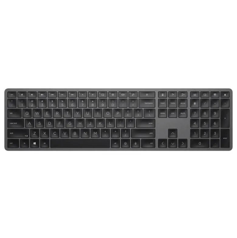 TECLADO HP 975 DUAL INALAMBRICO BLUETOOTH 5.0 RETROILUMINACION USB-C COLOR GRIS